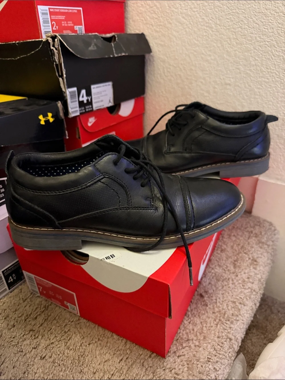 BoysSteve Madden Lace-Up Casual Dress Shoes